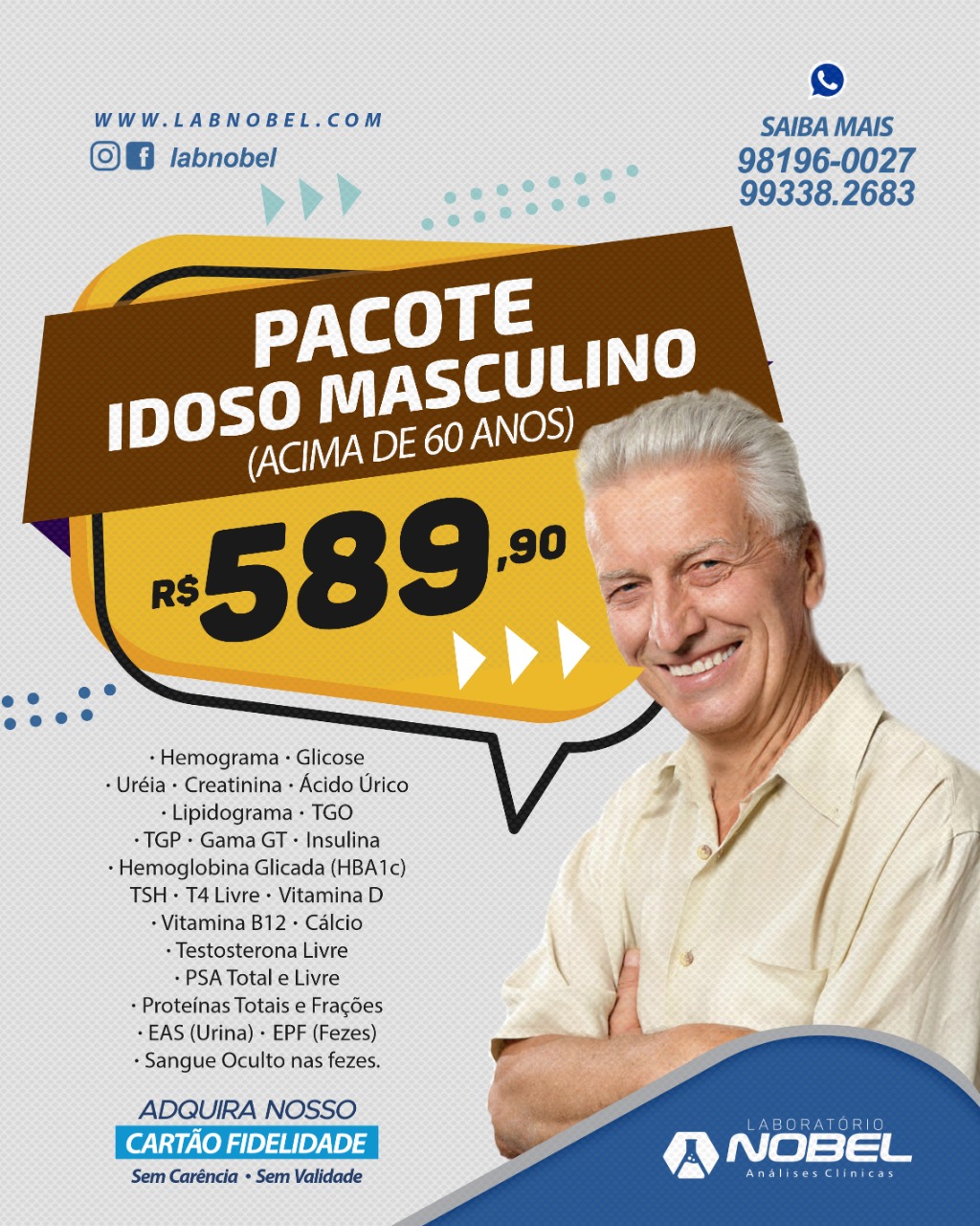 Pacote Idoso Masculino